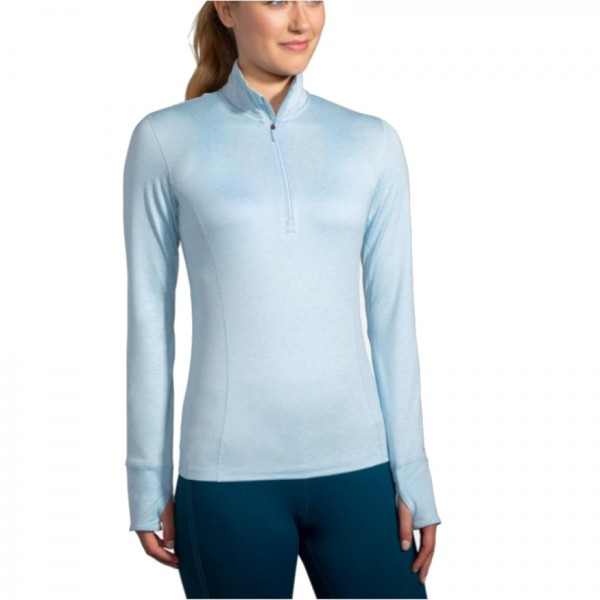 Brooks-DASH HALF ZIP LS MUJER