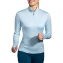 Brooks-DASH HALF ZIP LS MUJER
